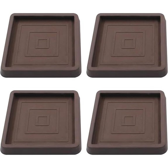 Piutouyar 2.5 Square Furniture Coasters (4 Pack)