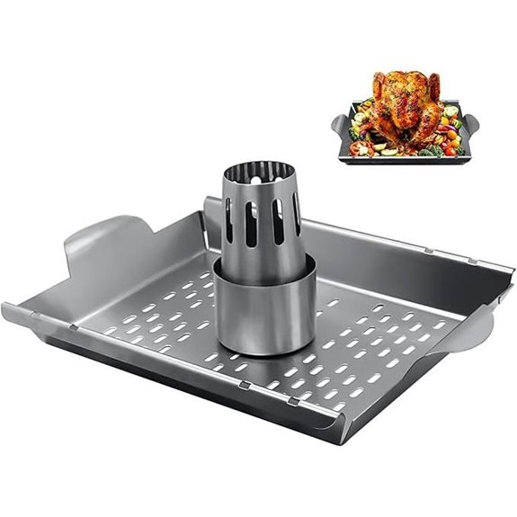 Upgraded Stainless Steel Beer Can Chicken Roaster