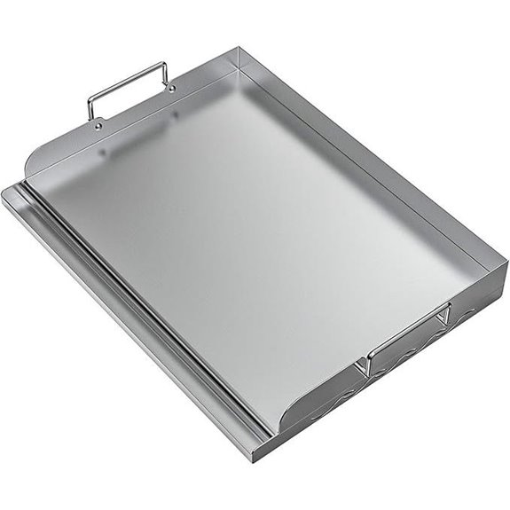 Skyflame Stainless Steel Flat Top Griddle 17x13