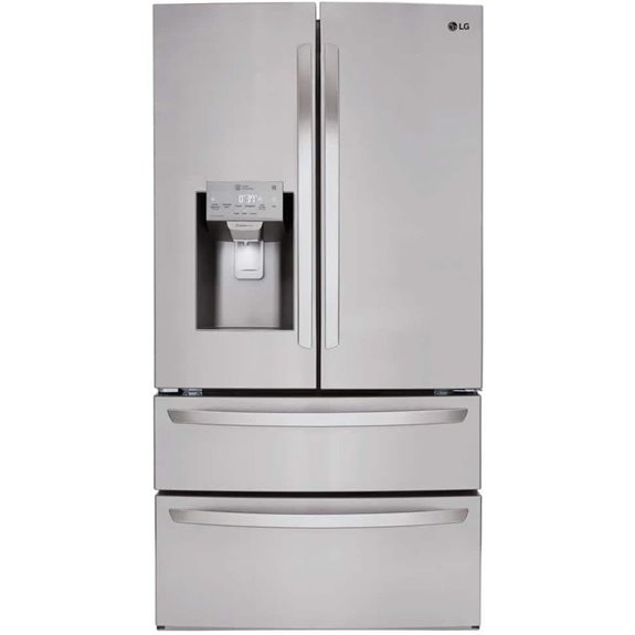 stainless steel french refrigerator