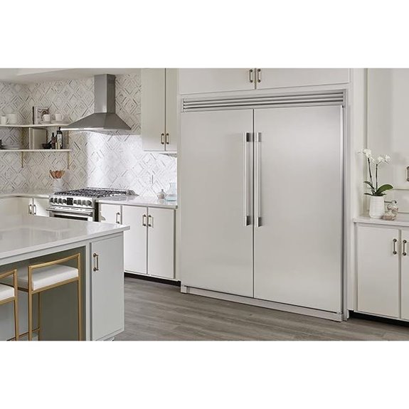 stainless steel fridge freezer