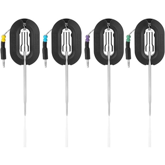 WEINAS 4-Pack Stainless Steel Grill Thermometer Probes