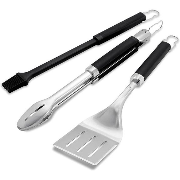 Weber Precision 3-Piece Grilling Tool Set Stainless Steel