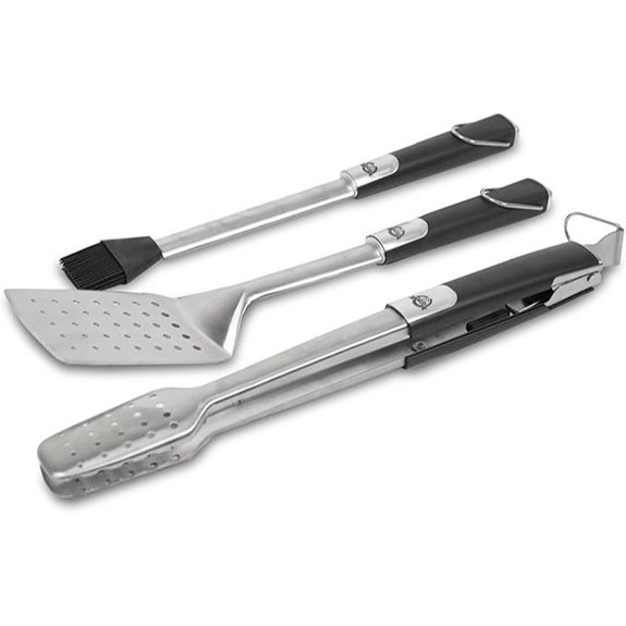 Pit Boss Grills Soft Touch 3 Piece Tool Set Stainless
