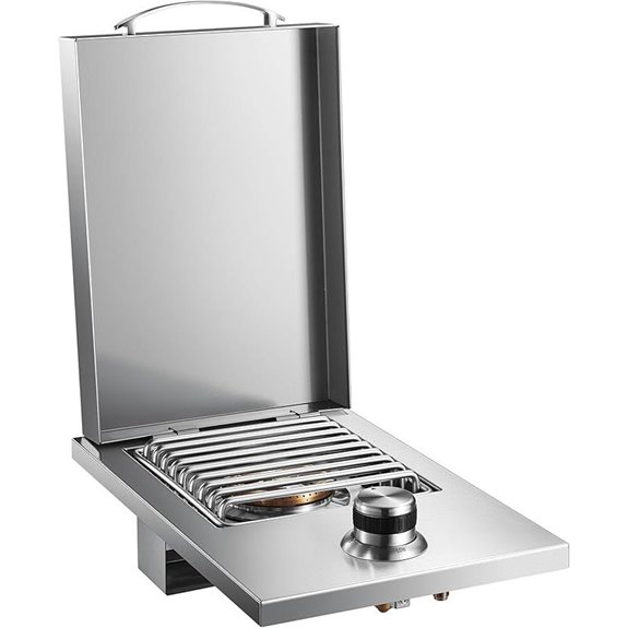 Outdoor Gas Side Burner in Stainless Steel