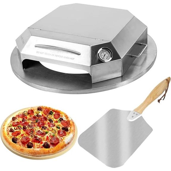 Onlyfire Stainless Steel Pizza Oven Kit for Kettles