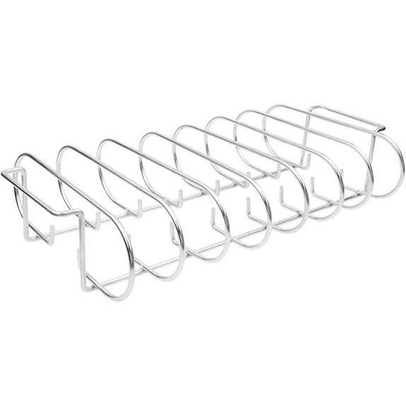Stainless Steel Rib Rack for Large Grills and Smokers