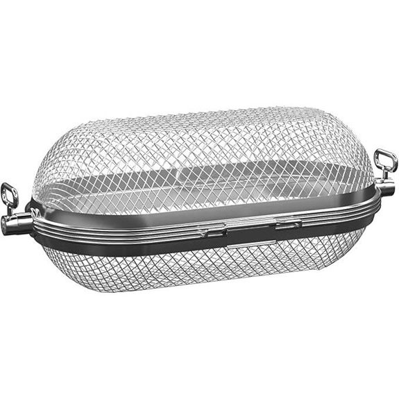 MixRBBQ Stainless Steel Rotisserie Basket for Grills