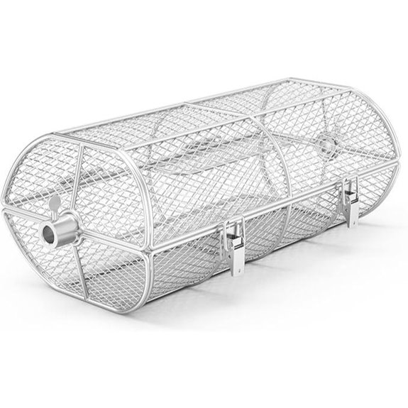 Universal Stainless Steel Rotisserie Grill French Fries Basket