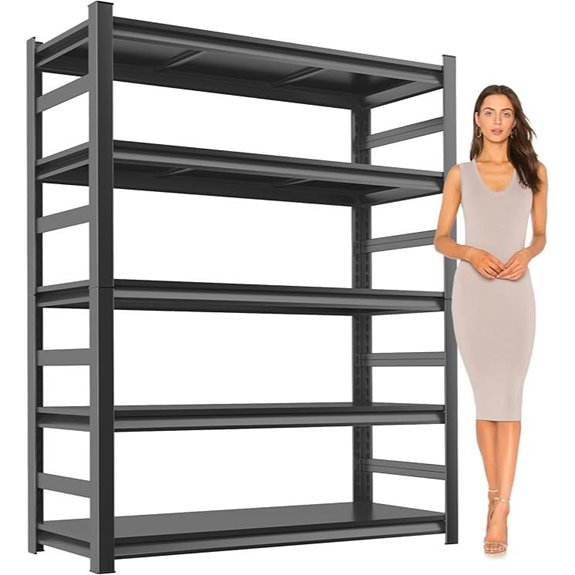 Heavy Duty Metal Garage Shelving 5-Tier 3000 lbs