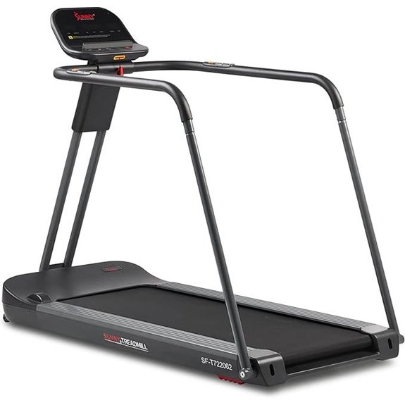 Sunny Health & Fitness Treadmill with Safety Handrails
