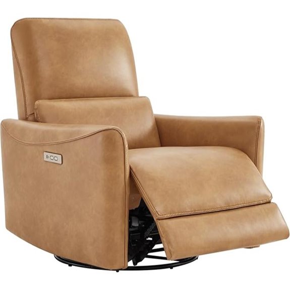 CHITA Recliner Chair Swivel Glider with Lumbar Support