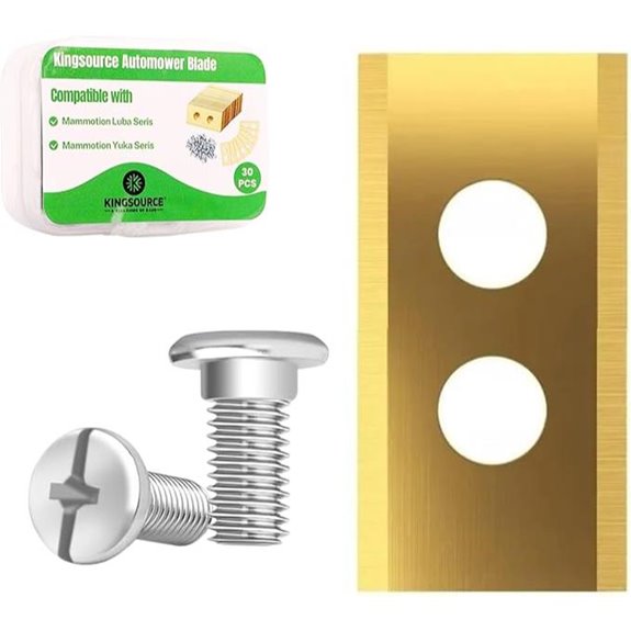 Titanium-Coated Robot Mower Blades 30-Pack for Mammotion