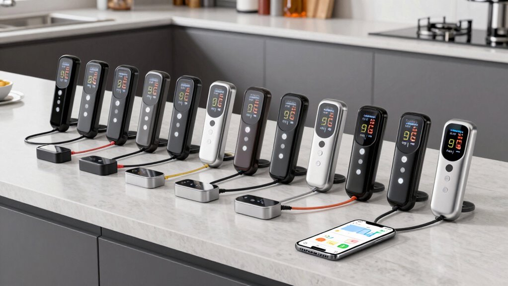 top app controlled meat thermometers