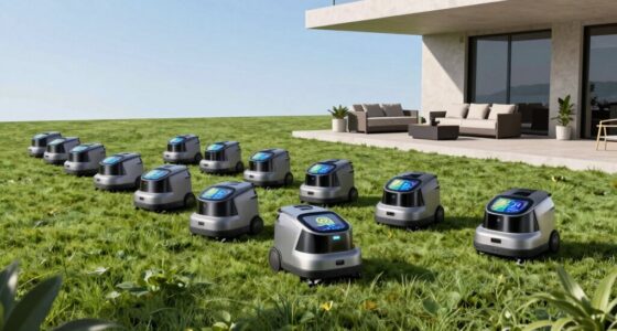 top app enabled robotic mowers