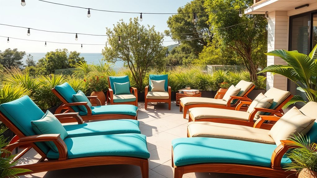 top cushioned outdoor lounge chairs