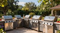 top four burner gas grills