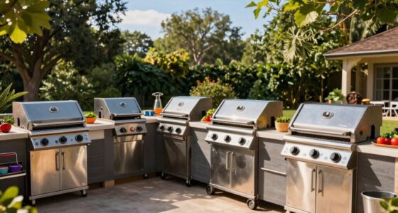 top four burner gas grills