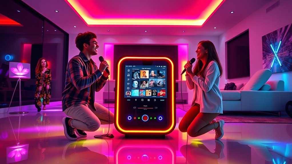 top karaoke machine screens