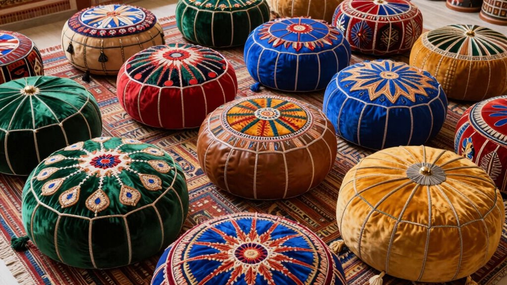 top moroccan pouf ottomans