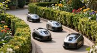top narrow passage robotic mowers
