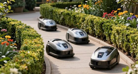 top narrow passage robotic mowers