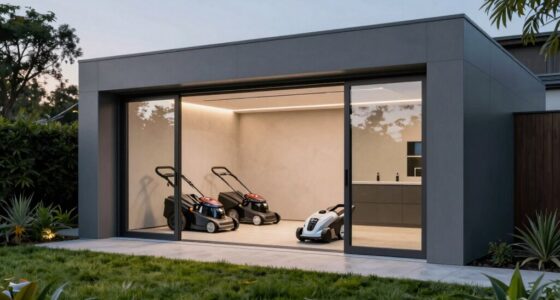 top robotic mower shelters