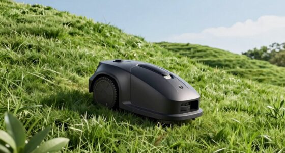 top sloped lawn mowers