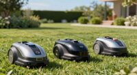 top wire guided robotic mowers