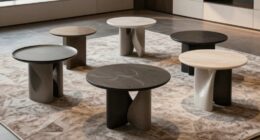 trendy sculptural side tables