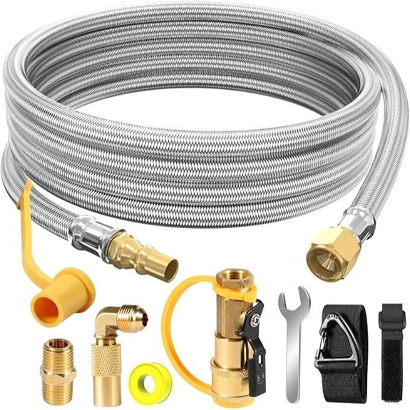 12FT Propane Quick Connect Hose for RV and Grill
