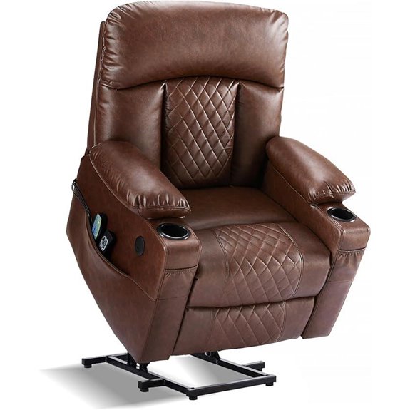 Dual Motor Recliner Chair with Heat Massage Footrest