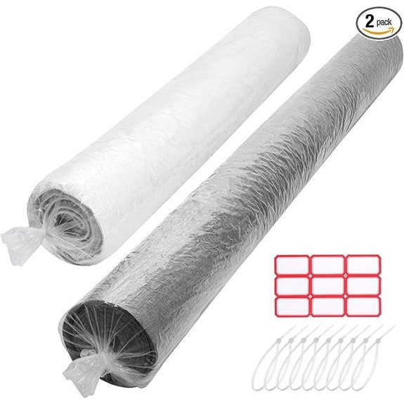 HFKPJRT 2-Pack Rug Storage Bags with Labels