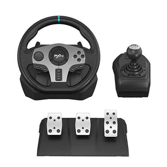 PXN V9 Universal Race Steering Wheel & Pedals Bundle