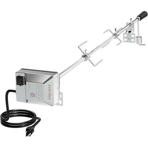 Onlyfire Universal Rotisserie Kit with Motor