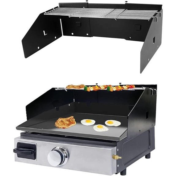 Universal Wind Guard & Warming Rack for Griddles