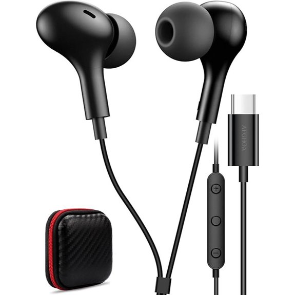 USB-C Earbuds with Microphone for Samsung & iPhone