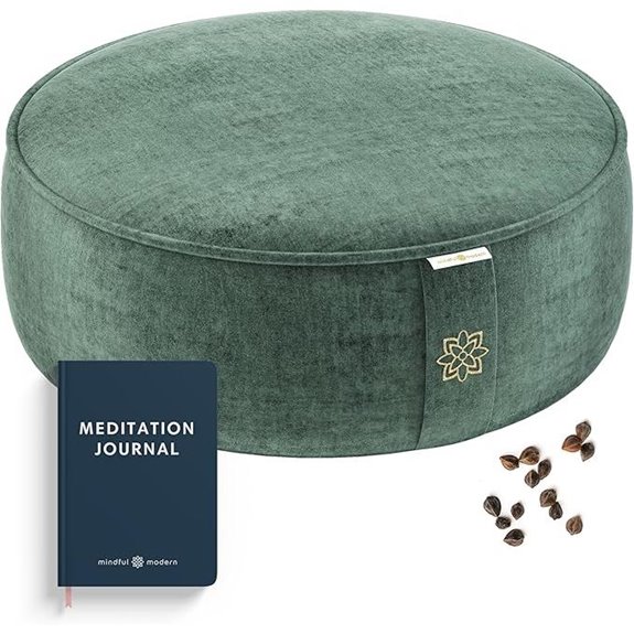 Mindful Modern Velvet Meditation Cushion with Cover
