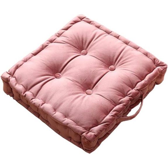 VCTOPS Square Velvet Chair Pad with Handle