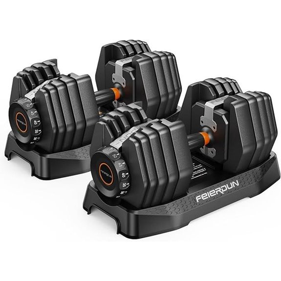 versatile adjustable dumbbell set