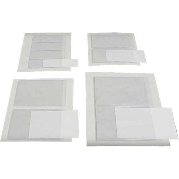 Archival Methods Adhesive Back Vinyl Label Holders 1x3 Package of 20