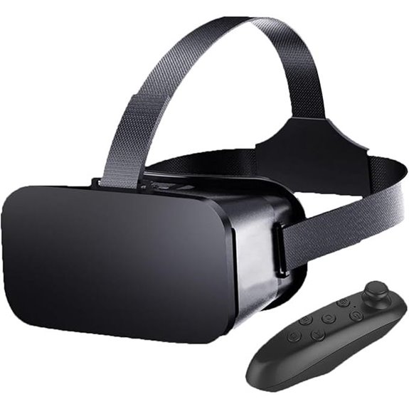 VR Phone Headset with Controller & Adjustable Lenses