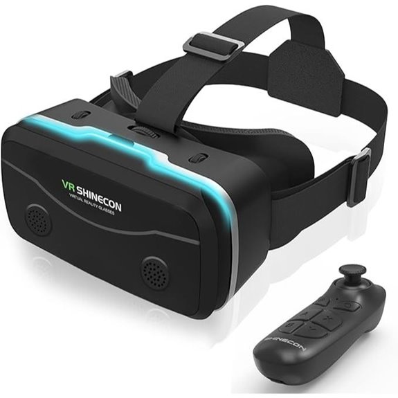 VR Headset with Bluetooth Controller for iPhone & Android