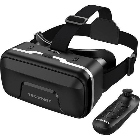TECKNET VR Headset with Bluetooth Controller for Phones