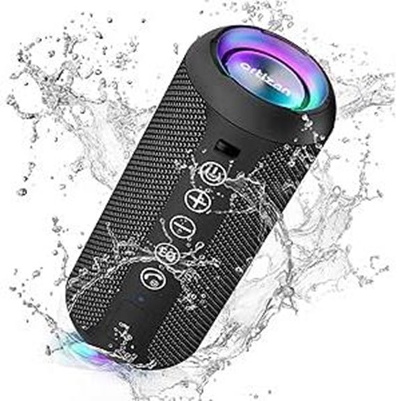 Ortizan Portable Waterproof Bluetooth Speaker with Deep Bass