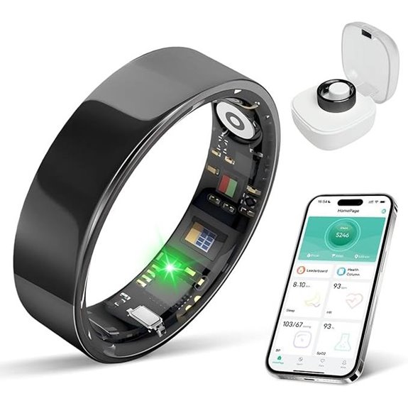 Smart Ring Health & Sleep Tracker Waterproof No Subscriptions