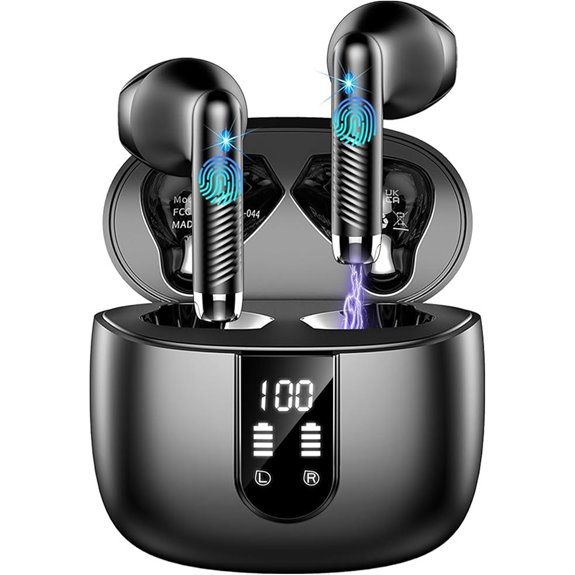 Wireless Bluetooth Earbuds with Noise Cancelling & IP7 Waterproof