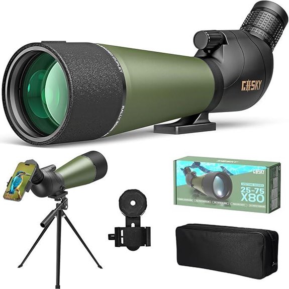 waterproof spotting scope kit