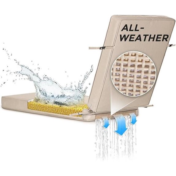 SUNROX All-Weather Foam Lounge Chair Cushion