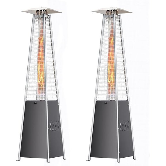 weatherproof pyramid patio heater